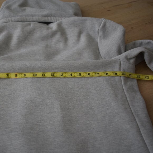 Blank NYC Women's Salt and Pepper Open Convertible Collar Sweatshirt Jacket - Picture 10 of 13